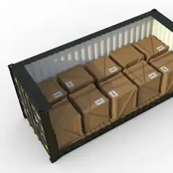 یک کانتینر چند پالت ظرفیت دارد؟